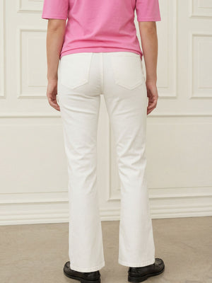 I SAY Carpi Twill Flare Pant Pants 101 Broken White