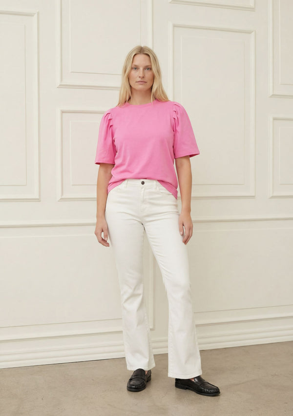 I SAY Carpi Twill Flare Pant Pants 101 Broken White