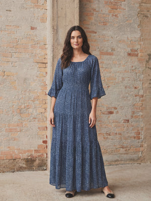 I SAY Chantel Dress Dresses D13 Blue Flower