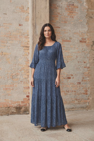 I SAY Chantel Dress Dresses D13 Blue Flower