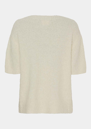 I SAY Coco s/s Knit Knitwear 146 Cream