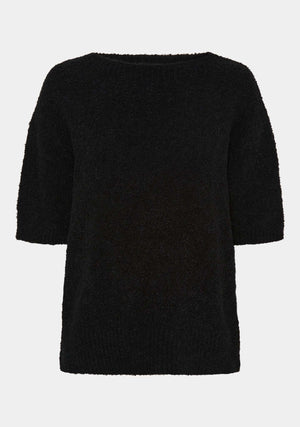 I SAY Coco s/s Knit Knitwear 900 Black