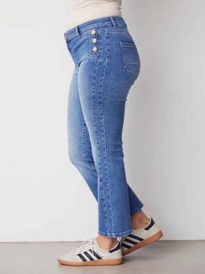 I SAY Como Button Jeans Pants 609 Como Basic Wash