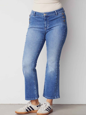 I SAY Como Button Jeans Pants 609 Como Basic Wash