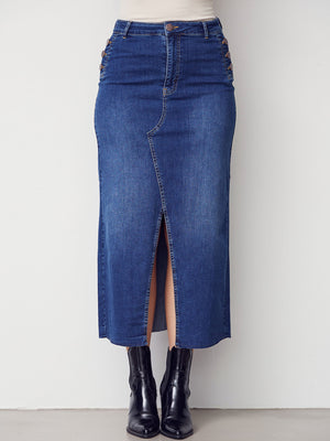 I SAY Como Denim Skirt Skirts 662 Dark denim