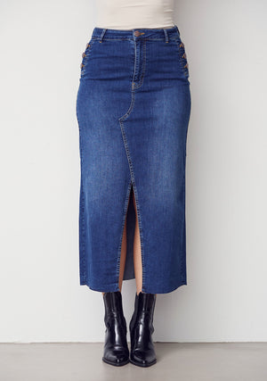 I SAY Como Denim Skirt Skirts 662 Dark denim