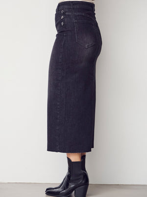 I SAY Como Denim Skirt Skirts 927 Washed Black