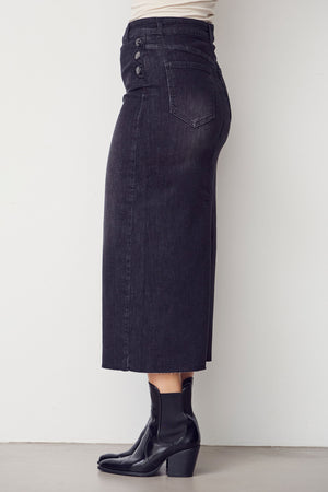 I SAY Como Denim Skirt Skirts 927 Washed Black