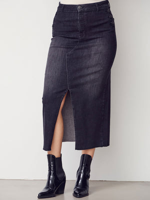 I SAY Como Denim Skirt Skirts 927 Washed Black
