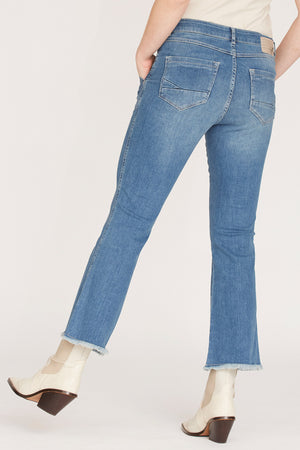 I SAY Como Flare Jeans Pants I55 Como Blue Wash