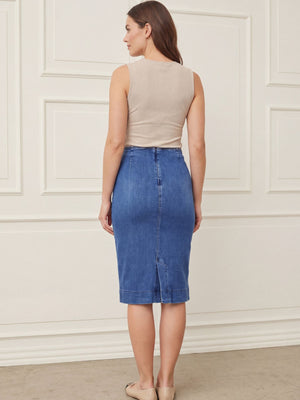 I SAY Como Highwaist Skirt Skirts I55 Como Blue Wash