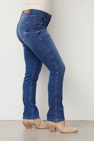 I SAY Como Long Jeans Pants 700 Mid Denim Wash