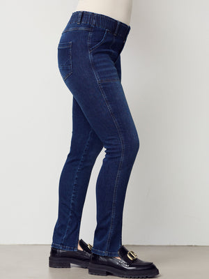 I SAY Como Split Jeans Pants 662 Dark denim