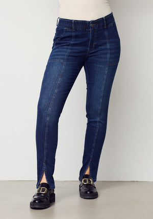 I SAY Como Split Jeans Pants 662 Dark denim