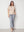 I SAY Como Stripe Flare Pant Pants M57 Blue Pinstripe