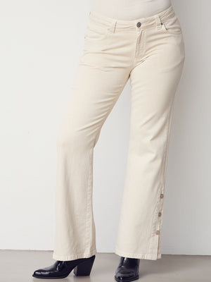 I SAY Como Twill Button Pant Pants 346 Desert