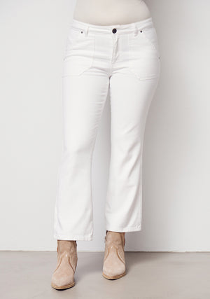 I SAY Como Twill Flare Pant Pants 100 White