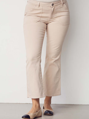 I SAY Como Twill Flare Pant Pants 117 Dark Sand