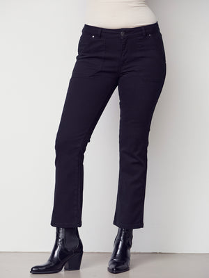 I SAY Como Twill Flare Pant Pants 900 Black