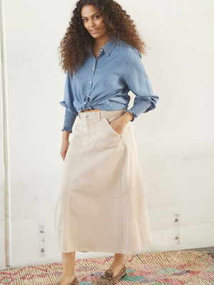 I SAY Como Twill Skirt Skirts 117 Dark Sand