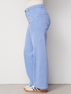 I SAY Como Twill Wide Pant Pants 703 Washed Skyblue