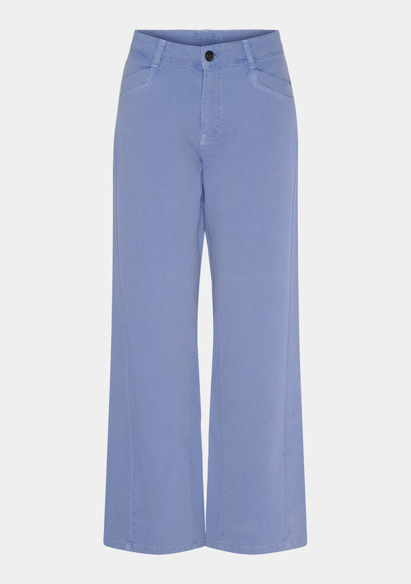 I SAY Como Twill Wide Pant Pants 703 Washed Skyblue