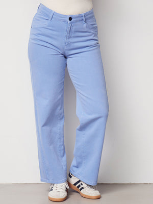 I SAY Como Twill Wide Pant Pants 703 Washed Skyblue