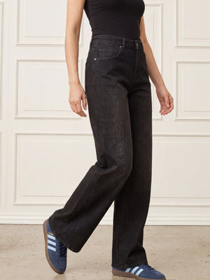 I SAY Como Wide Jeans Pants 923 Washed Grey