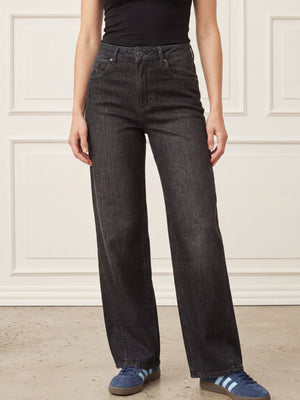 I SAY Como Wide Jeans Pants 923 Washed Grey