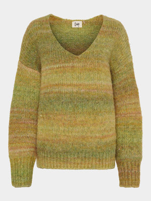 I SAY Cosima Color Pullover Knitwear N48 Green Tones