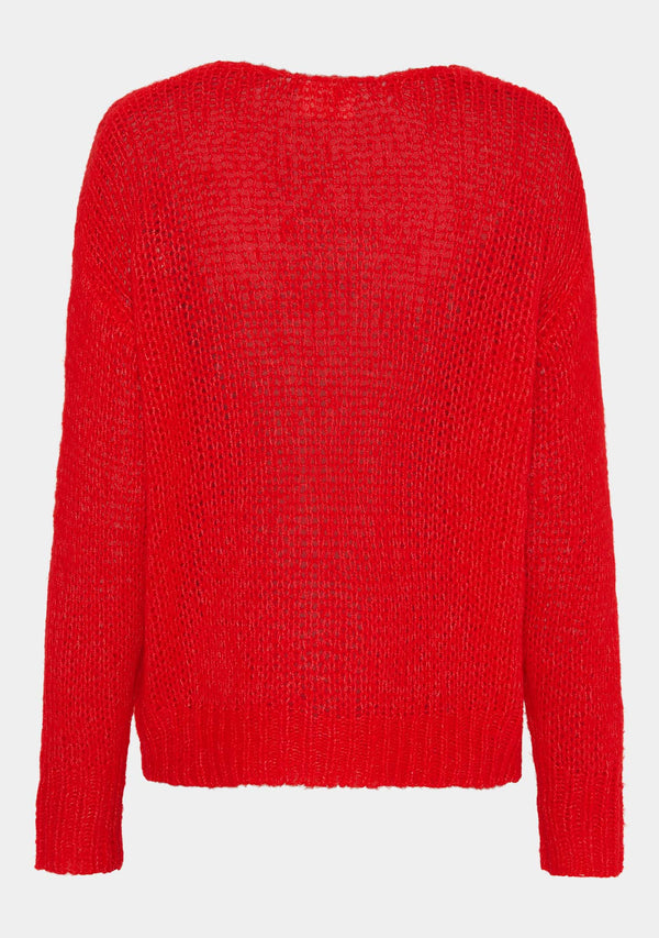 I SAY Cosima Knit Knitwear 432 Fresh Red