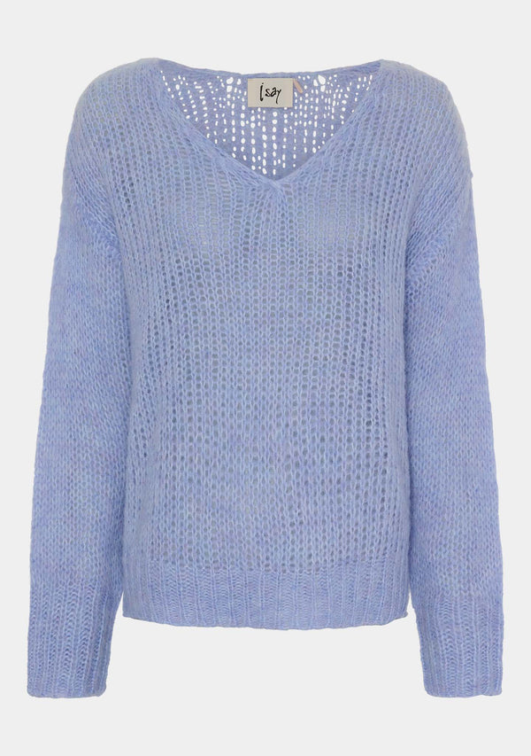 I SAY Cosima Knit Knitwear 608 Spring Blue