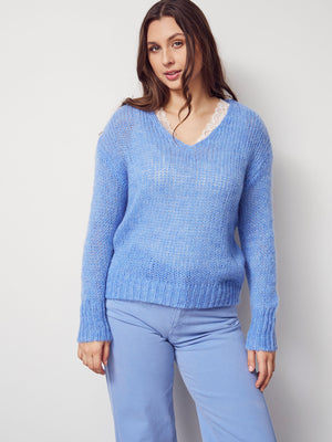 I SAY Cosima Knit Knitwear 645 Skyblue