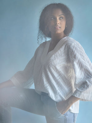 I SAY Danka Blouse Blouses 100 White