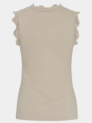I SAY Dee Lace Top Basics 112 Sand