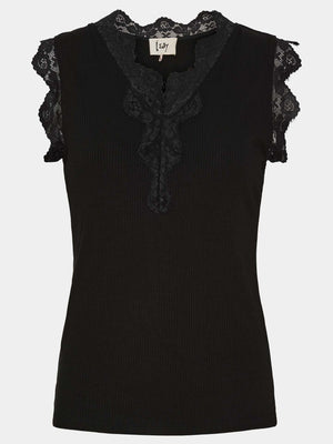 I SAY Dee Lace Top Basics 900 Black