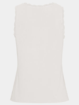 I SAY Dee O-Neck Top Basics 100 White