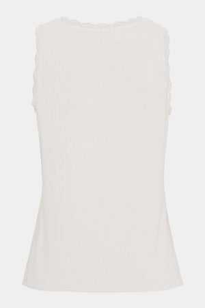 I SAY Dee O-Neck Top Basics 100 White
