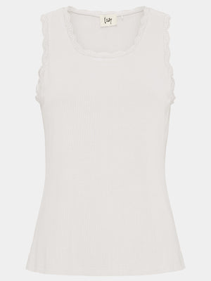 I SAY Dee O-Neck Top Basics 100 White