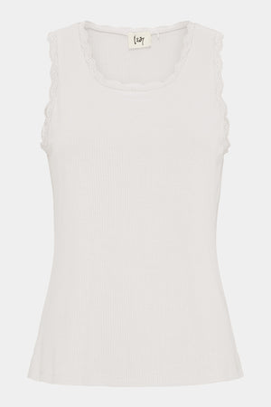 I SAY Dee O-Neck Top Basics 100 White