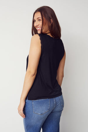 I SAY Dee O-Neck Top Basics 900 Black