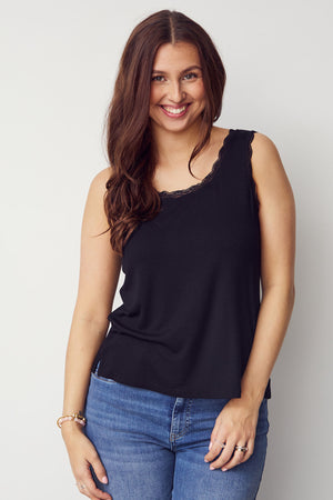 I SAY Dee O-Neck Top Basics 900 Black