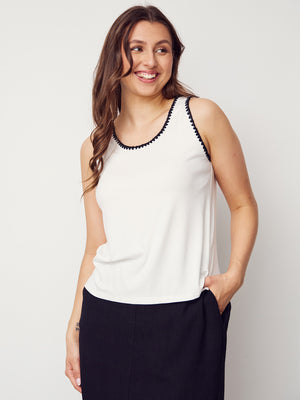 I SAY Dee Tank Top Tops 101 Broken White