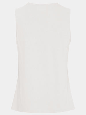 I SAY Dee V-Neck Top Basics 100 White