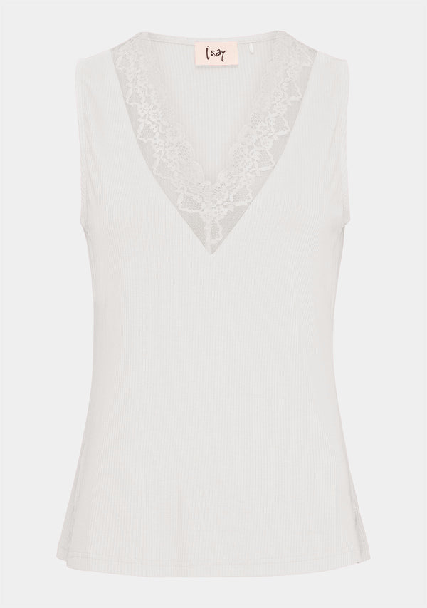 I SAY Dee V-Neck Top Tops 100 White