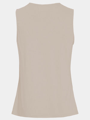I SAY Dee V-Neck Top Basics 112 Sand