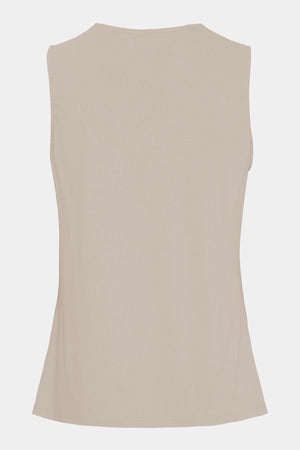 I SAY Dee V-Neck Top Basics 112 Sand