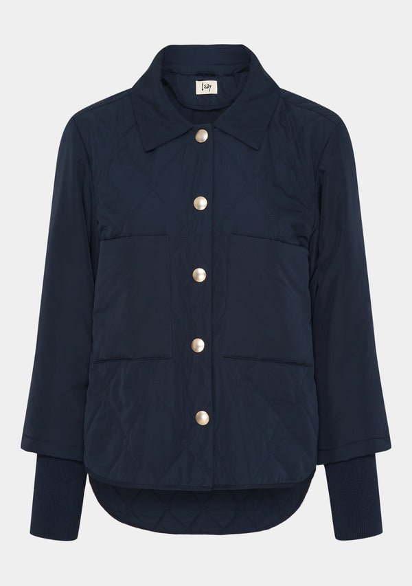 I SAY Diddi Button Jacket Outerwear 640 Navy