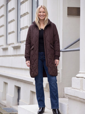 I SAY Diddi New Coat Outerwear 356 Dark brown