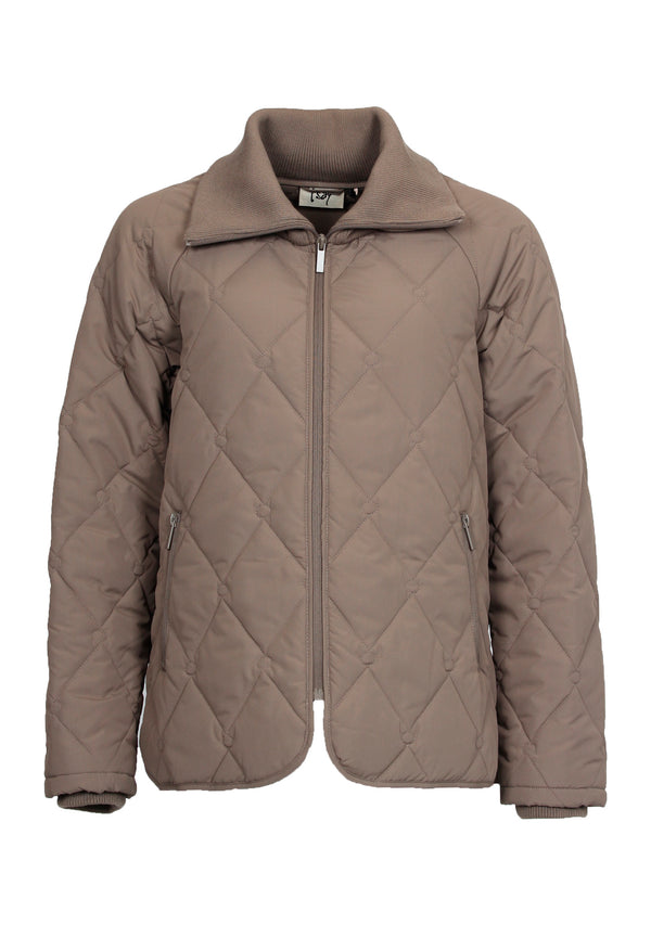 I SAY Diddi Quilted Jacket Outerwear 971 Mole